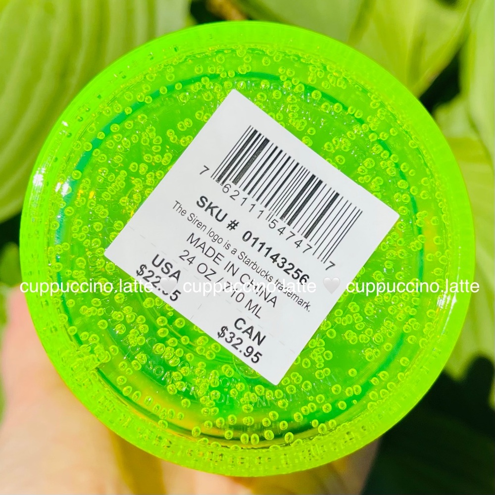 🫧LAST SET🫧Starbucks Summer 2023 Lime & Tangerine Bubbleseed Infused Tumblers - Picture 7 of 12